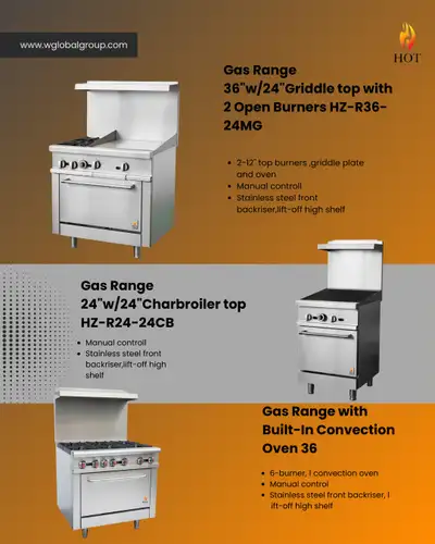 BRAND NEW Commercial Cooking Ranges, View more