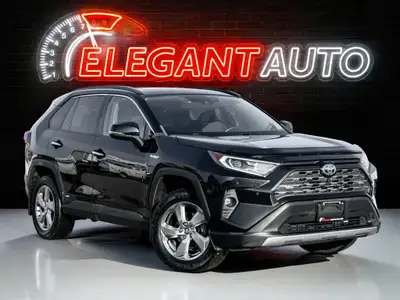 2020 Toyota Rav4 Limited Hybrid Black Exterior on Black Interior comes with Navigation and Back up C...