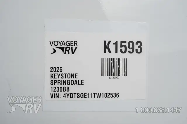 2026 Keystone Springdale 1230BB in Travel Trailers & Campers in Kelowna - Image 37
