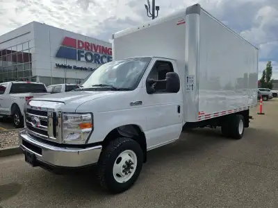 2025 Ford E-Series Cutaway E-450 DRW 158" WB, 7.3L V8 Gas, 16ft Cube, Rear Pull Out Ramp, Keyless En...