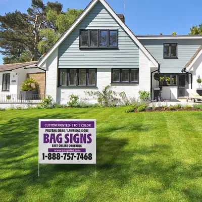 Bag Signs | Lawn Bag sign | Business Printing, View more