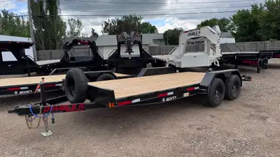 2027 Double A ECH77-18 16' deck plus 2' dove 7000 gvw 3500lb spring suspension powder coated Arctic...