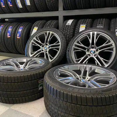 New set (4) staggered BMW X5 wheels & tires BMW X6 tires & wheels Tires 315/35R20 tires REAR 275/40R...