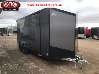 LEGACY SERIES ALL ALUMINUM FRAME 7' X 18' TANDEM AXLE CARGO W/ RAMP DOOR AND POLYCORE PANEL UPGRADE!...