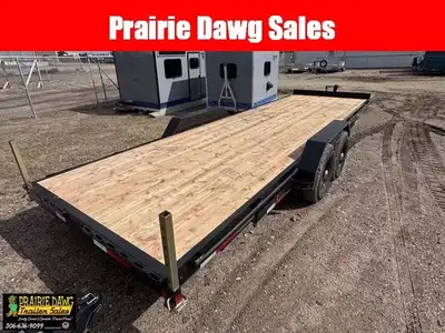 2026 Double A EQ147-24 HEAVY DUTY!!! CANADIAN MADE 14,000 gvw - 7K axles slide in ramps powder coate...