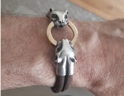Bracelet têtes de léopard/ panthère, View more