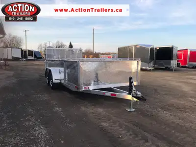 ACTION SERIES 80in. X 16' ALUMINUM UTILITY TRAILER WITH REAR MESHED STRAIGHT GATE! Locally built by...