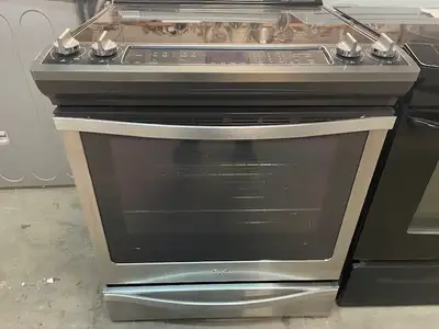 Cuisinière stainless encastrable vitrocéramique Whirlpool, View more
