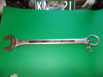Attach your keys to this and you won't lose them. This is a 13/16" wrench. You can also take the big...
