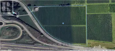Exceptional 13.86-acre vineyard property with prime QEW exposure in St. Catharines, located in the h...