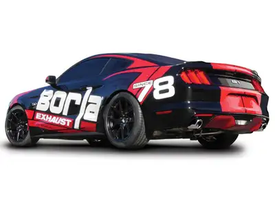 Features bright chrome on T-304 stainless steel tips. BORLA Cat-Back and Axle-Back multi-core techno...