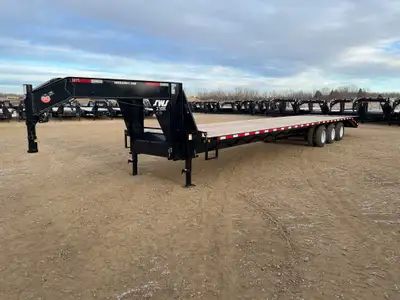 NEW 2026 SWS 8.5 x 40' Gooseneck Trailer Tri Dual Axle 3 x 10,000 lb Axles w/ Electric Brakes on all...