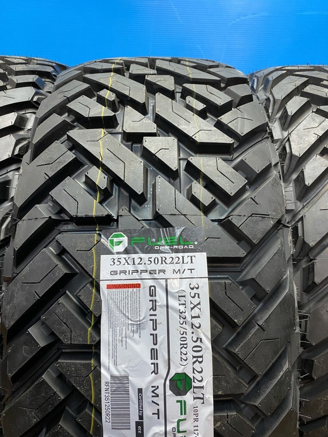 35x12.50x22 FUEL MT tires Rims Dodge Ram chevy GMC 2500 3500 Tires