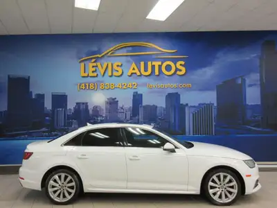 AUDI A4 2018 QUATTRO TOUT ÉQUIPÉ / TOIT OUVRANT ÉLECTRIQUE / INTÉRIEUR EN CUIR NOIR CHAUFFANT / BLUE...