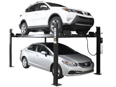 ATLAS APEX 8 - $4,750.00 + HST 4 POST CAR LIFT / PARKING LIFT- - CLENTEC - - ATLAS AUTOMOTIVE EQUIPM...