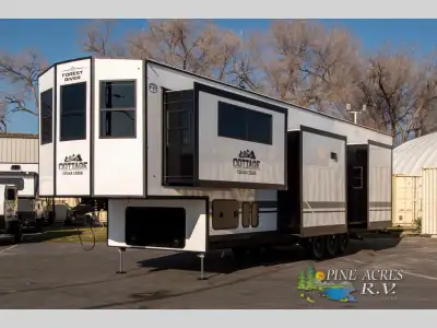 Forest River Cedar Creek Cottage Fifth Wheels destination fifth wheel 413FWC highlights: Front Livin...