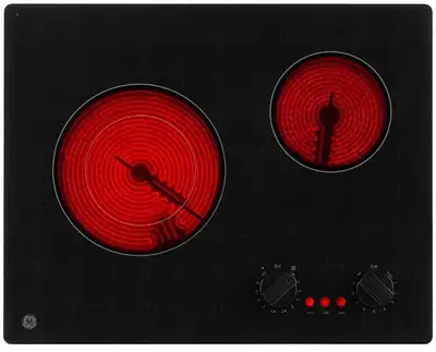 New GE Electric Glass Cooktop 2 Burners JP3021DPBB 21″, View more