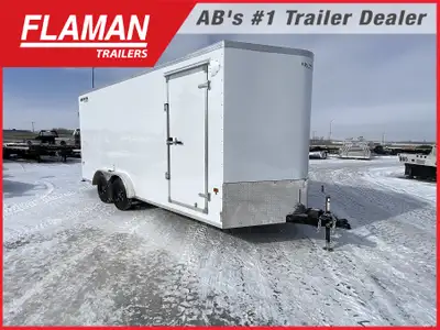 2026 ROYAL 7.5'X18' + 2' V-NOSE CARGO TRAILER Color: White (2) 3500lb Lippert Spring Axles Tires: ST...