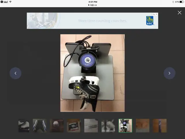 Figure & hockey skates , helmet,palms ,skate sharpening machine in Skates & Blades in City of Toronto - Image 3