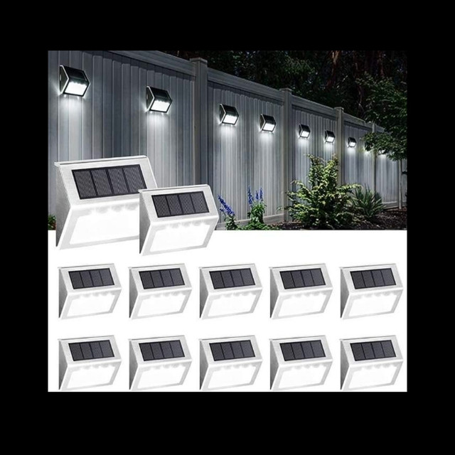 Solar Deck Lights, KASUN Super Bright LED Walkway Light Stainles dans Éclairage extérieur  à Gatineau