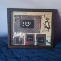 Picture Frame 12.5X11inches, 1 inch deep to hold keep sakes, etc