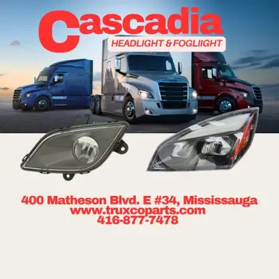 ***Call for pricing*** +1 (416)-877-7478 Freightliner Cascadia LED Headlight (2018+) | Black The Fre...