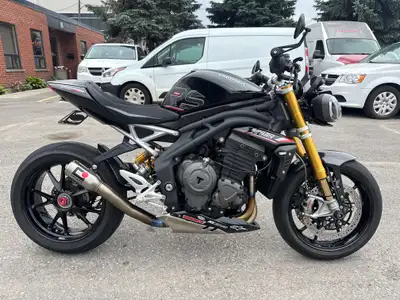 Check out this 2023 Triumph Speed Triple RS 1200 with only 10,872kms. Be sure to follow us on Instag...