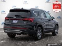 New Price! Odometer is 30316 kilometers below market average! Twilight Black 2021 Hyundai Santa Fe E... (image 4)