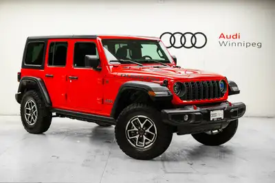 Why buy new? Save over $13,800 + tax from new on this ultra low KM 2026 Jeep Wrangler 4-Door 4x4 Rub...