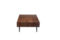 Metric Sheesham Natural Wood Side Table | Bedside Table For Livi
