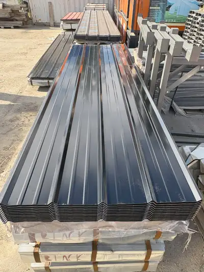 NEW 29 GA BLACK STEEL SIDING SHEET, View more