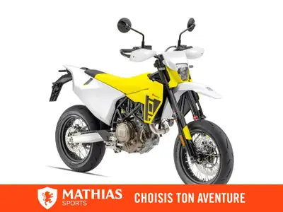 Concessionnaire des véhicules neufs et d'occasion. Sportive Husqvarna 701 Supermoto 2026 Un style mo...