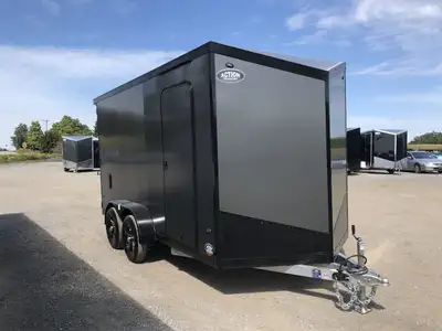 LEGACY SERIES ALL ALUMINUM FRAME 7' X 14' TANDEM AXLE CARGO W/ BARN DOORS AND POLYCORE PANEL UPGRADE...