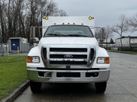 2013 Ford F-650 Superduty Supercab Chipper Dump Truck 5403hrs PTO Hydraulic Brakes Pintle Trailer Hi... (image 2)