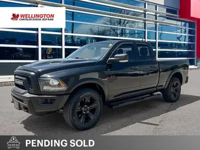 Clean CarFax, One Owner, Diamond Black Crystal Pearl 2022 Ram 1500 Classic Warlock 4X4, 8-Speed Auto...