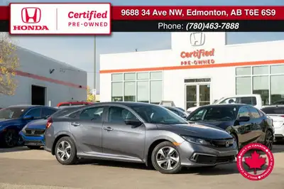This 2020 Honda Civic Sedan LX brings together Canadian craftsmanship, efficiency, and practicality...