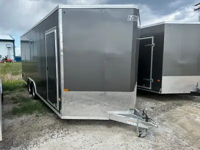 8.5 x 20’ Alcom E-Z Hauler, rear ramp door, 2 3500 lb leaf spring, GVWR 7000lbs, empty weight 2185 l...