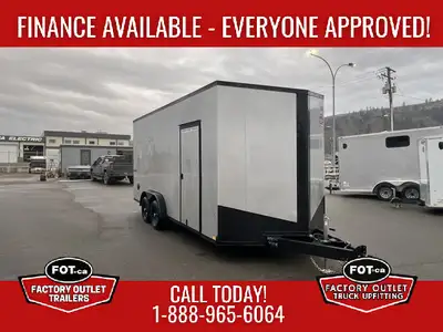 NEW 7.5x18ft Conquest Enclosed Cargo Trailer from Formula Trailers - Rear Ramp Door w/ Spring Assist...