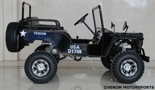 125cc Gas Mini Jeep Willys Edition | Off Road Mini Jeep ATV in ATVs in Calgary - Image 10