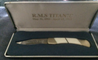 Titanic collectable 100th anniversary knife (RMS) and keychain