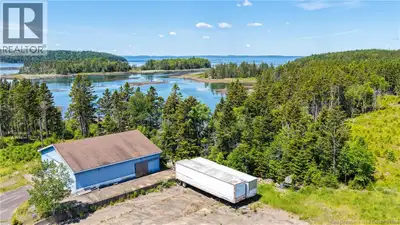 Private beach front lot. Eight and a half acres with approximately 1400 ft saltwater frontage around...