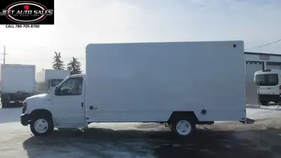 NEW ARRIVAL... 2008 FORD E-450 16FT DIESEL CUBE Van for sale on our 7020 50th Street Edmonton Lot. -...