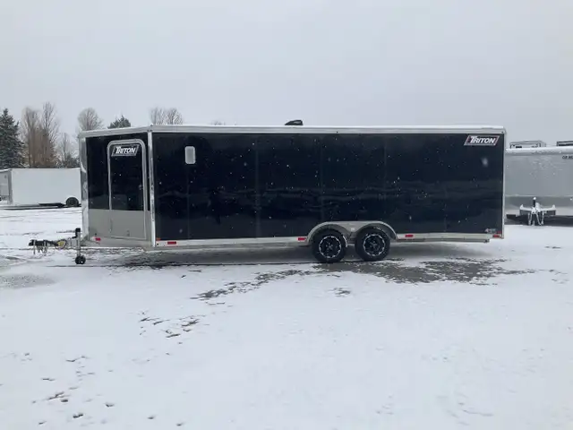 2019 Triton Trailers 8.5x22 + V-Nose All Aluminum Snowmobile Tra in Cargo & Utility Trailers in Oakville / Halton Region - Image 3