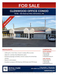 PRICE REDUCED! GLENWOOD OFFICE CONDO FOR SALE