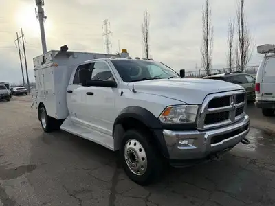 2015 Ram 5500 SLT Utility Truck 6.7L Cummins Diesel Engine 4x4 Automatic Transmission Crew Cab SLT P...
