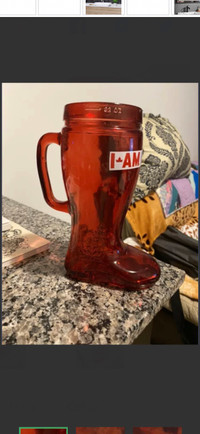 I am Canadian heavy glass boot for drinks 