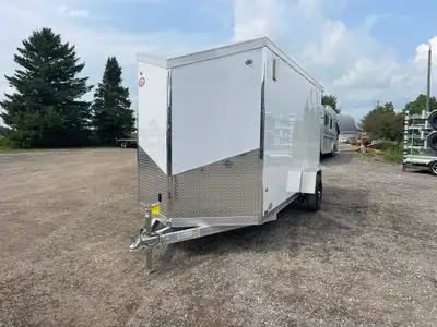 LEGACY SERIES ALL ALUMINUM FRAME 6' X 14' SINGLE AXLE CARGO W/ RAMP DOOR AND POLYCORE PANEL UPGRADE!...