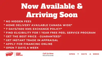 New Arrival We are offering the LOWEST possible interest rates! As low as 4.95% O.A.C ( Employee spe...