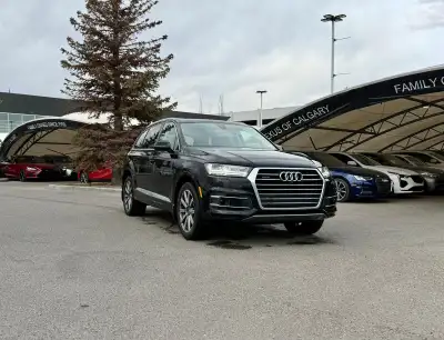 The 2019 Q7 is a mid-size luxury SUV known for its car-like handling, high-quality interior material...