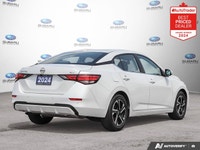 Recent Arrival! Odometer is 8215 kilometers below market average! White 2024 Nissan Sentra SV FWD CV... (image 4)